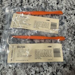 Vintage 1996 Pampered Chef Citrus Peeler, lot of 2